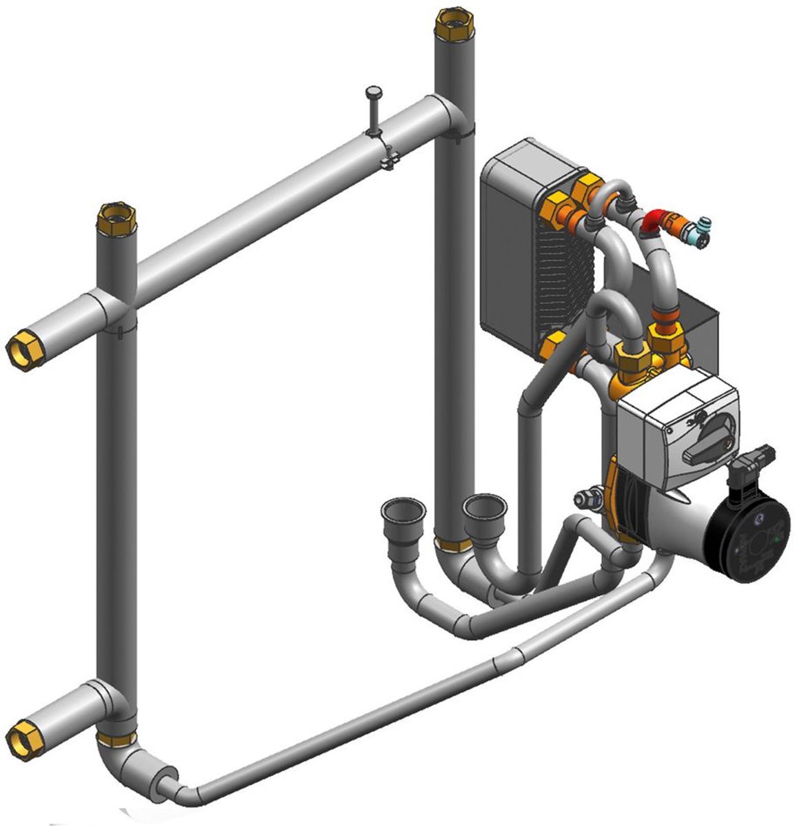 Viessmann inbouw-kit met menger voor Vitocal-222, ZK02958