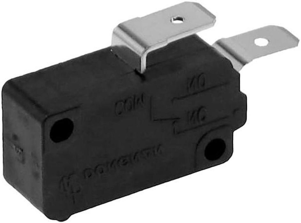 Schakelaar Friteuse - Onderdeel Apparaat - Apparaat Repareren - Directe Vervanging - 6 x 4 x 2 cm - Zwart