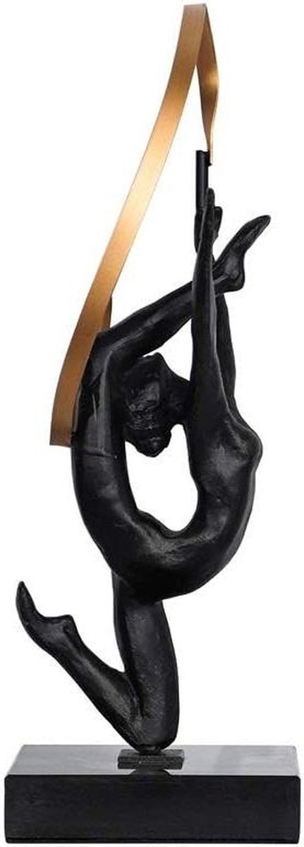 Dansend Meisje Beeldje - Decoratieve Sculptuur - Huis Decoratie - Subtiel Accent - 6.6 x 7.8 x 14.9 inch