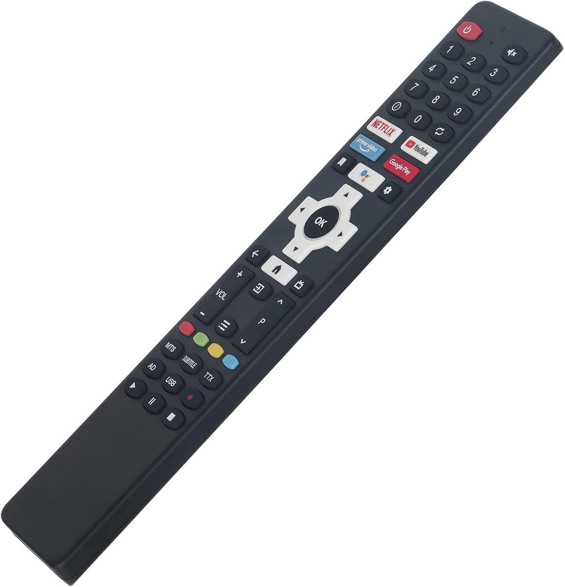 Afstandsbediening Televisie - Universele Afstandsbediening - TV Kijken - Geen Programmering Nodig - 24.5 cm - Zwart