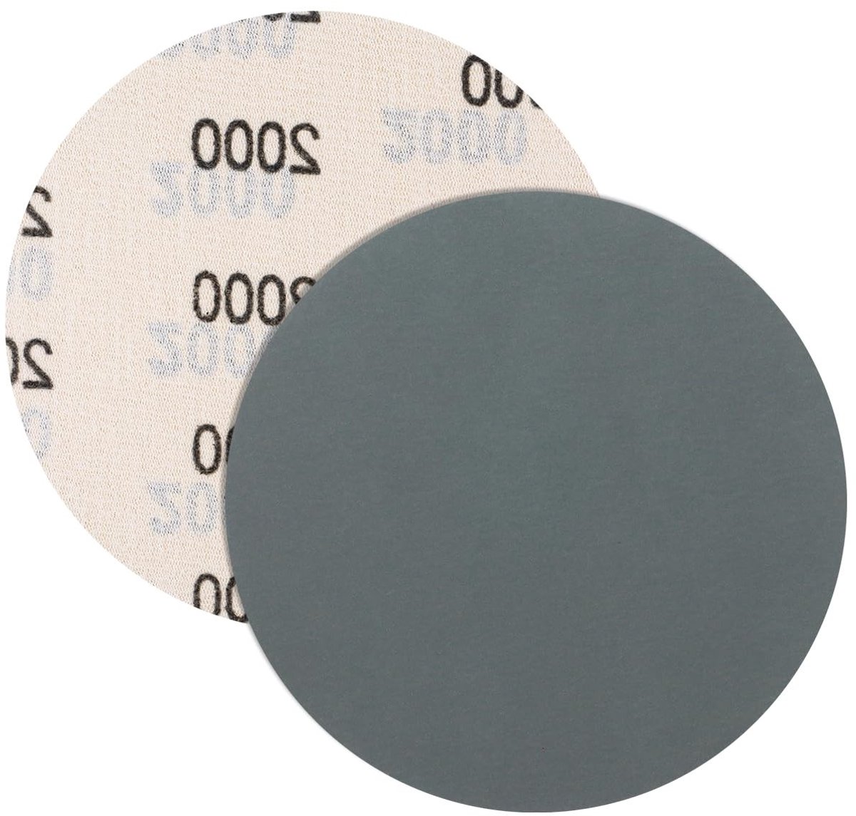 Zandpapier Set van 5 Stuks, 125 mm, Velcro Tape, 2000 Grit, Voor Nat en Droog Schuren, Geschikt voor Auto, Metaal en Hout