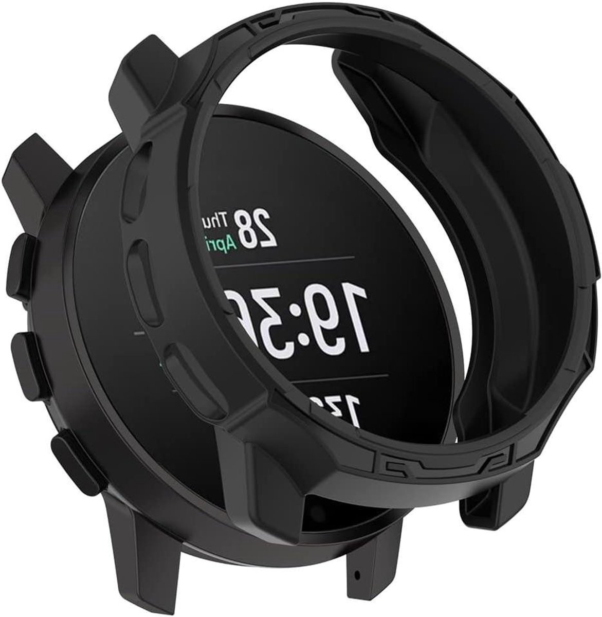 Screen Protector - Horlogehoes - Smartwatch Bescherming - Volledige Dekking - TPU - Zwart