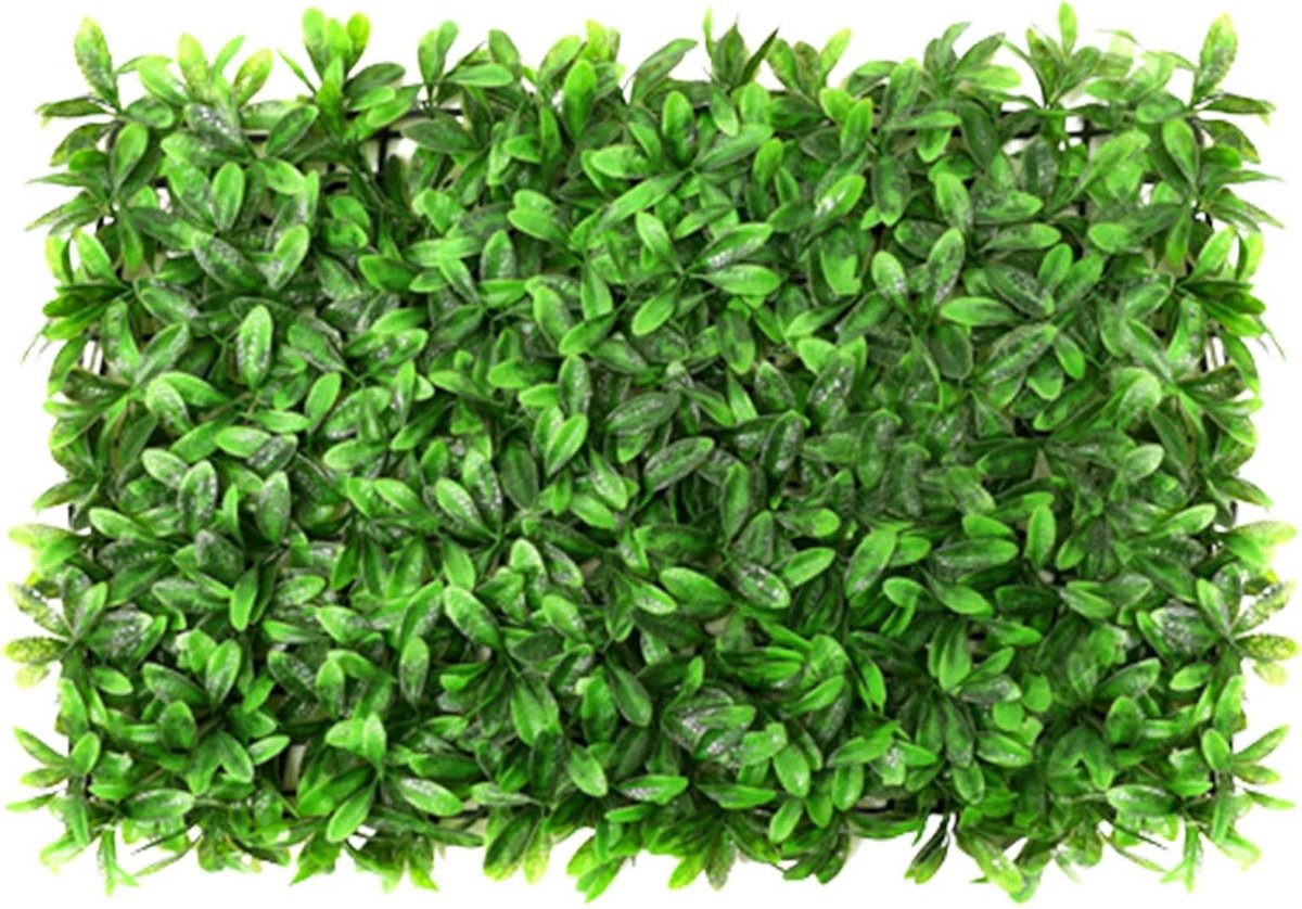 Kunstmatige Buxuspanelen - Groene Wandpanelen - Privacy Creëren - Duurzaam PE Materiaal - 8 Stuks - Groen