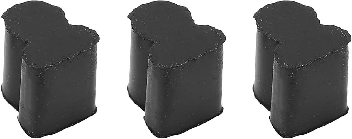 Rotor Bumper Set - Rubber Buffers - Instrument Bescherming - Duurzaam Rubber Materiaal - 3 Stuks - Zwart