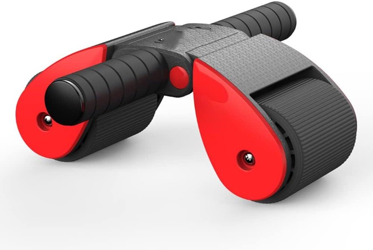 Buikspier Wiel - Ab Roller - Core Training - Stille Training - 32.5 cm - Rood