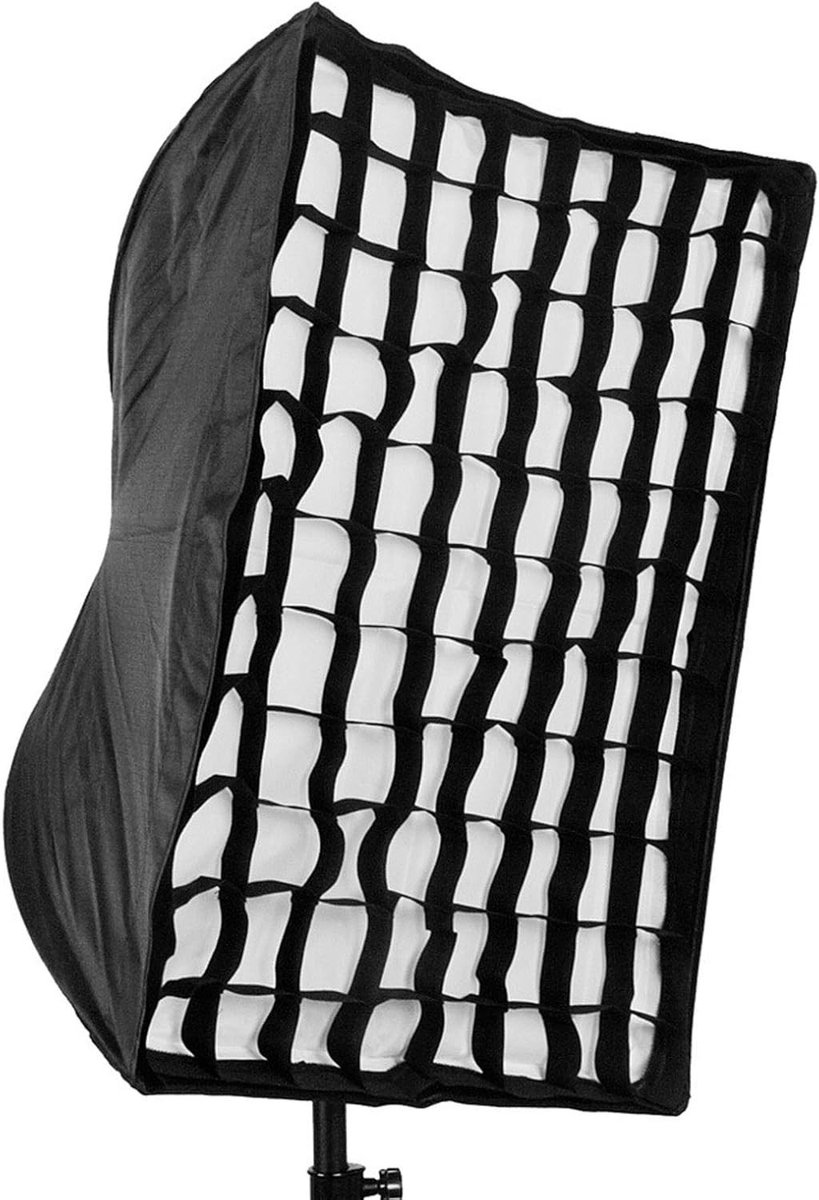 Professionele Softbox Grid Mesh 50x70cm voor Fotografie, Richtingcontrole, Verlichtingseffecten en Bevestigingsbanden voor Zacht Licht