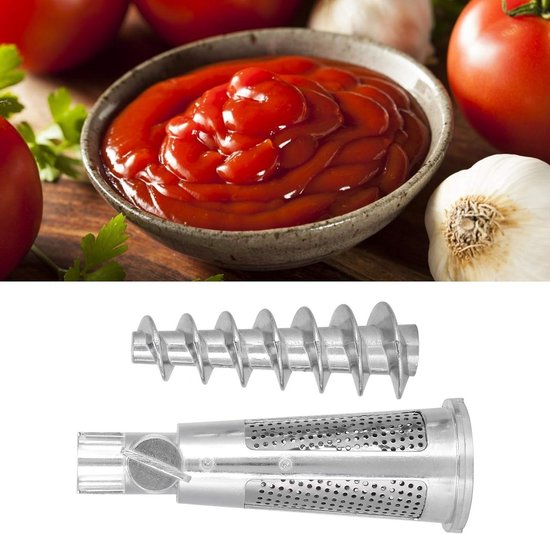 Accessoire Set voor Juicer en Vleesmolen met Schroefas, Filterzak en Tomatenjuicer - Perfect voor Keukengebruik — afbeelding 2