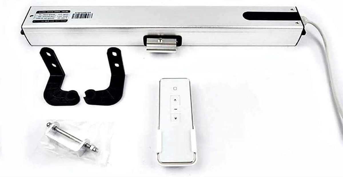 Raamopener Actuator - Elektrische Raamopener - Geautomatiseerde Ventilatie - Dubbele Ketting Stabiliteit - 500 mm Slag - Zilver