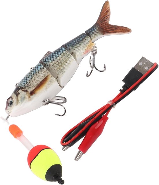 Robotic Swimming Lure - Meerdere Elektrische Lures met Groene LED Licht - Oplaadbaar voor Dag en Nacht Vissen — afbeelding 4