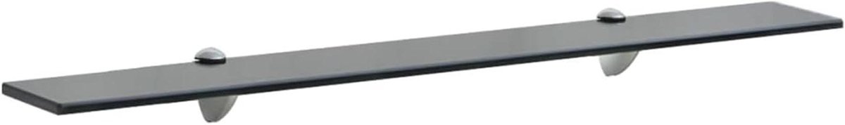 Zwevende glazen plank - Wandrek Glas - Decoratie Presenteren - Gehard Veiligheidsglas - 80