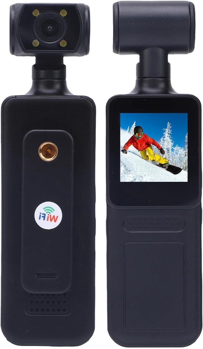 4K Actiecamera - Outdoor Camera - Avonturen Vastleggen - 135° Groothoeklens - 256GB Opslag - Zwart
