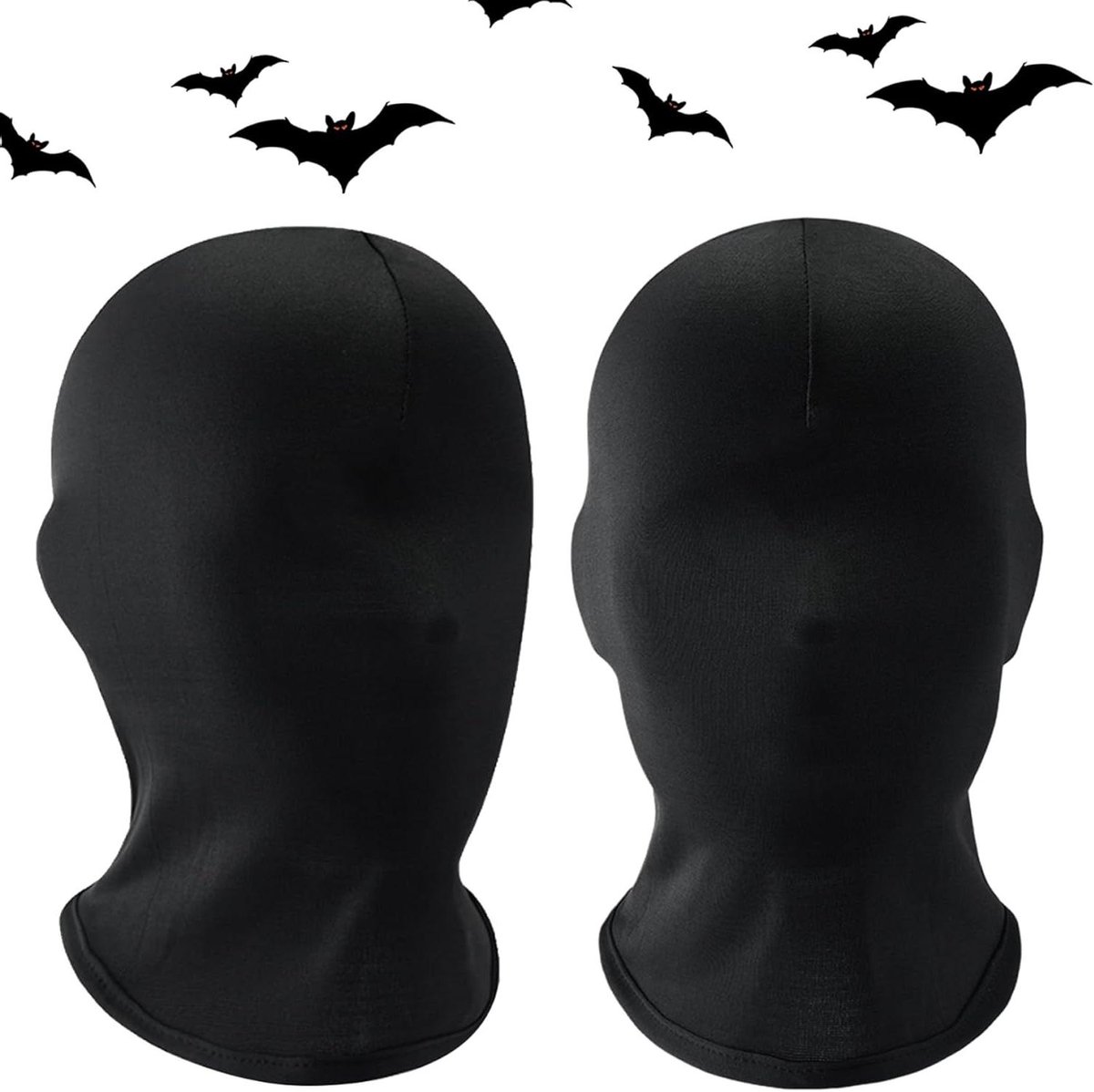 Gezichtsmasker - Hoofdband - Bescherming - Ademend - 2 stuks - Zwart
