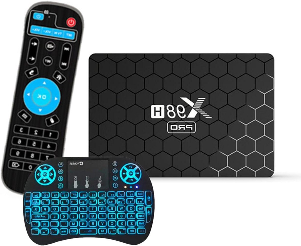Smart TV Box - Media Speler - Entertainment Streamen - Android 12.0 OS - 4GB+32GB - Zwart