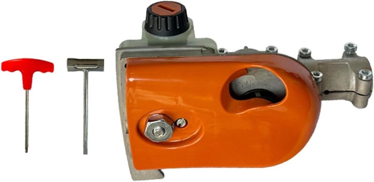 Zaagkop Versnellingsbak - Tandwielkop Onderdeel - Takken Snoeien - Zwaar Gebruik Ontworpen - 19x10x10CM - Oranje