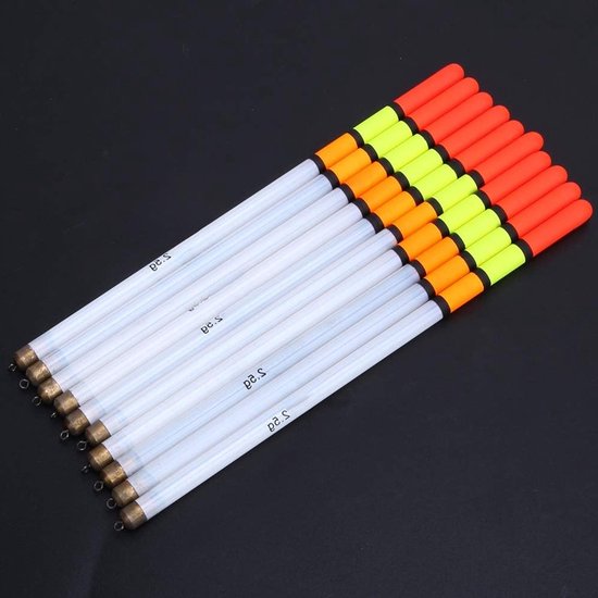 Duurzame Plastic Vissen Floats en Bobbers - 10 Stuks Veelzijdige Vissersbenodigdheden voor Effectieve Aas Presentatie (6.3cm Wit) — afbeelding 4