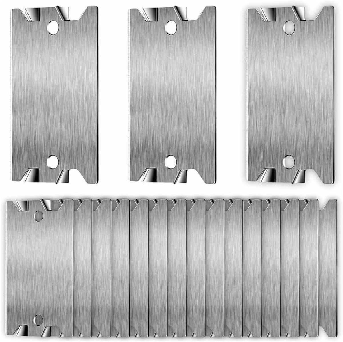 Nail Board Staal - Beschermplaat Pijp - Bescherming Leidingen - Stevige Stalen Platen - 30 Stuks - Zilver