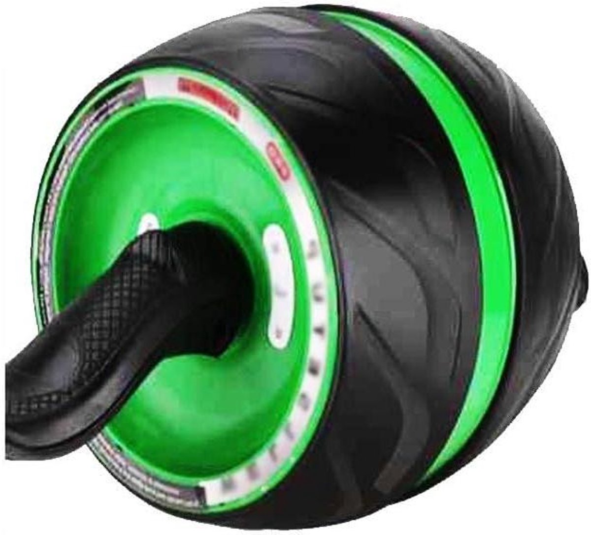 Buikspierroller Wiel - AB Wiel Fitness - Core Training - Ultrabreed Loopvlak - 23 x 21 x 18.5 cm - Paars