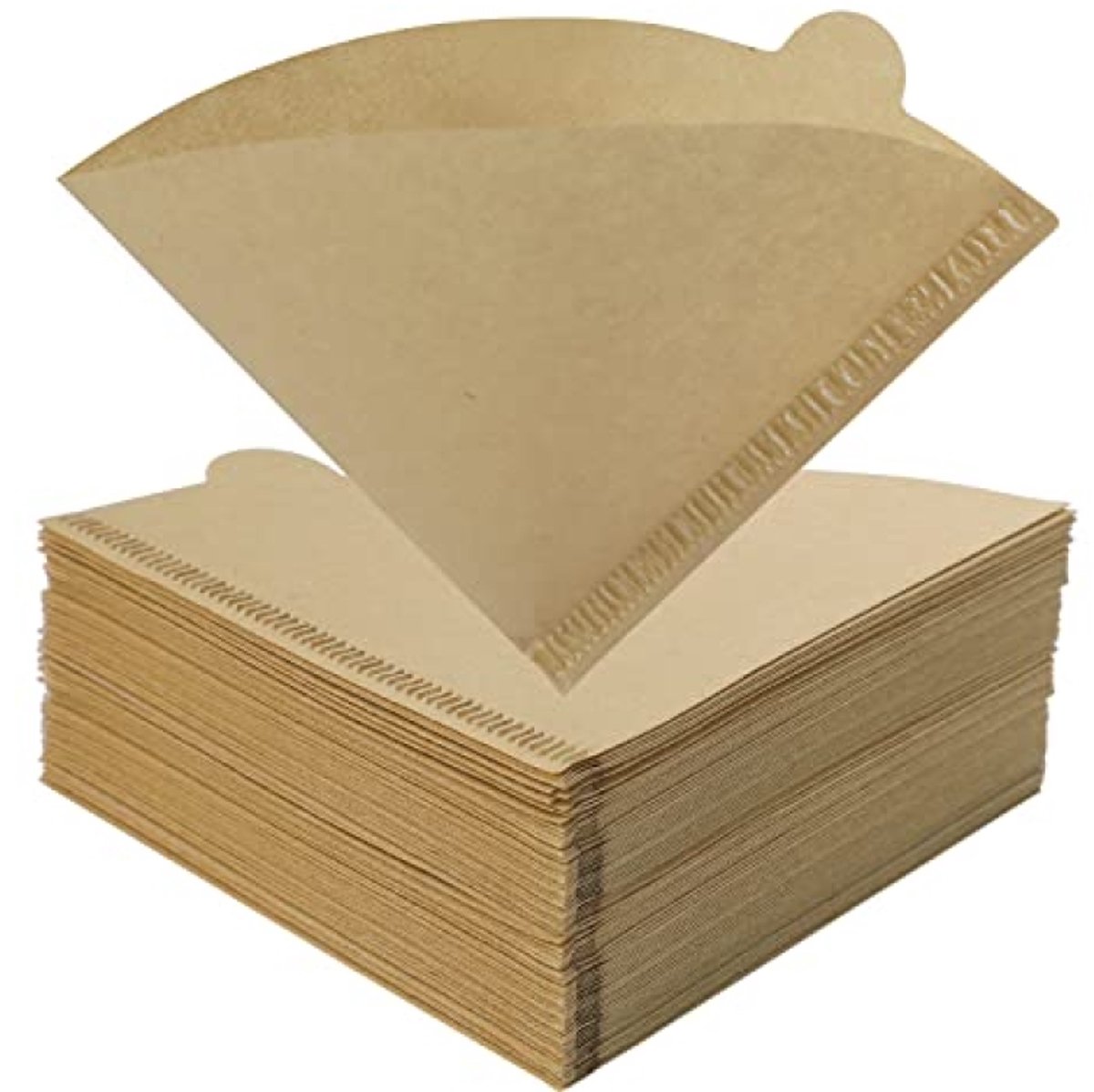 Coffee Filter Paper 200 Pieces Size 1 V-Shaped Cone Filter for Coffee Makers (1-2 Cups)