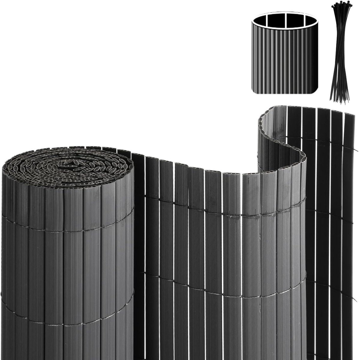 Inkijkbeschermingsmat PVC - Windscherm Tuin - Privacy Buiten - Weerbestendig Jaarrond - 12