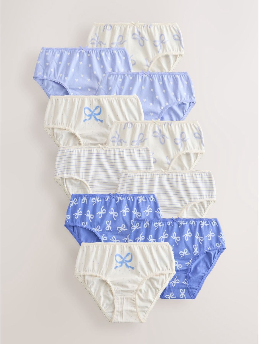 Next - Meisjes - Set van 10 slips - Crème