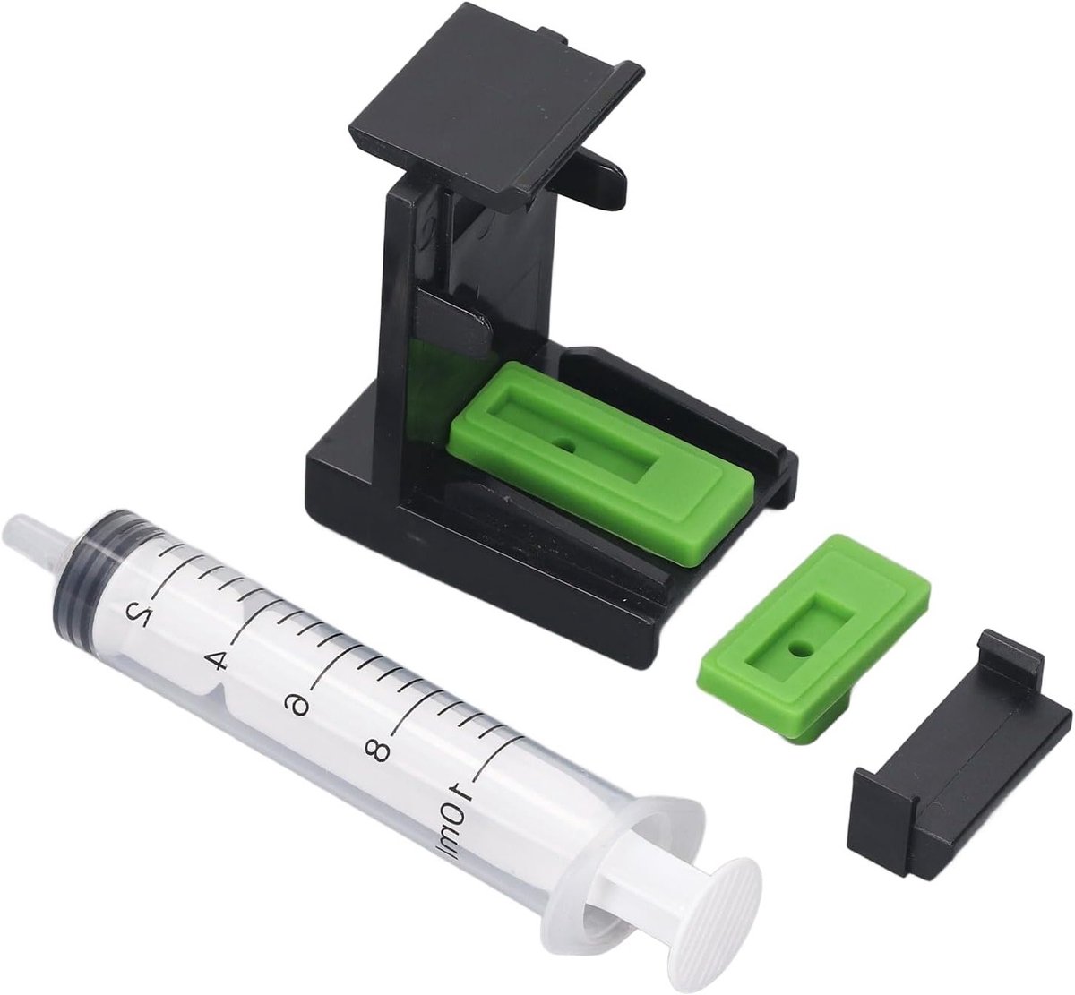 Inktzuigklem met 10 ml Zuigpomp voor Universele Inktpatronen, PP en ABS Materiaal, Inclusief Accessoires en Gebruiksvriendelijke Handleiding
