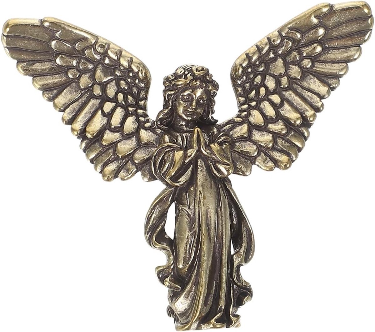 Decoratieve Engel Ornamenten voor Taart, Miniatuur Feestfiguren en Tuinaccessoires - Gouden Beschermengel Beeldjes en Engelenbeelden