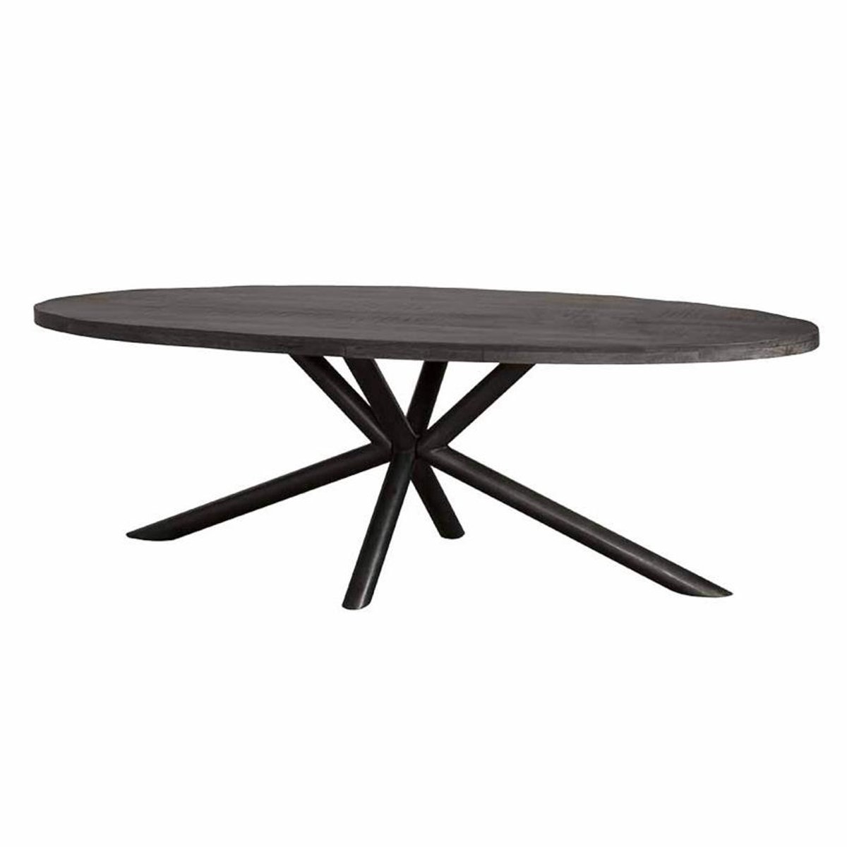 Tower Living Eettafel Selva - Ovaal Bruin Hout - 200x100x77cm