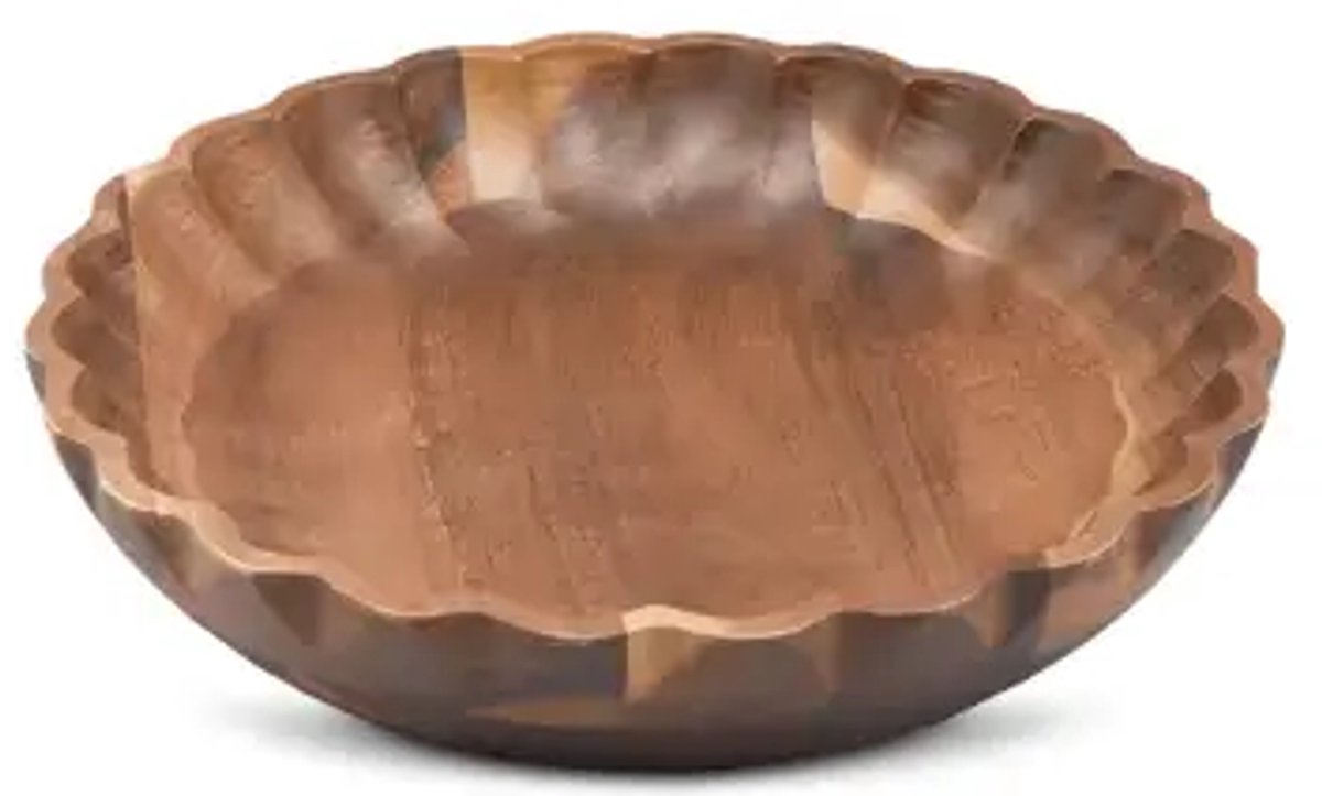 FLORI - Acaciahouten schaal - Ø 20×4 cm