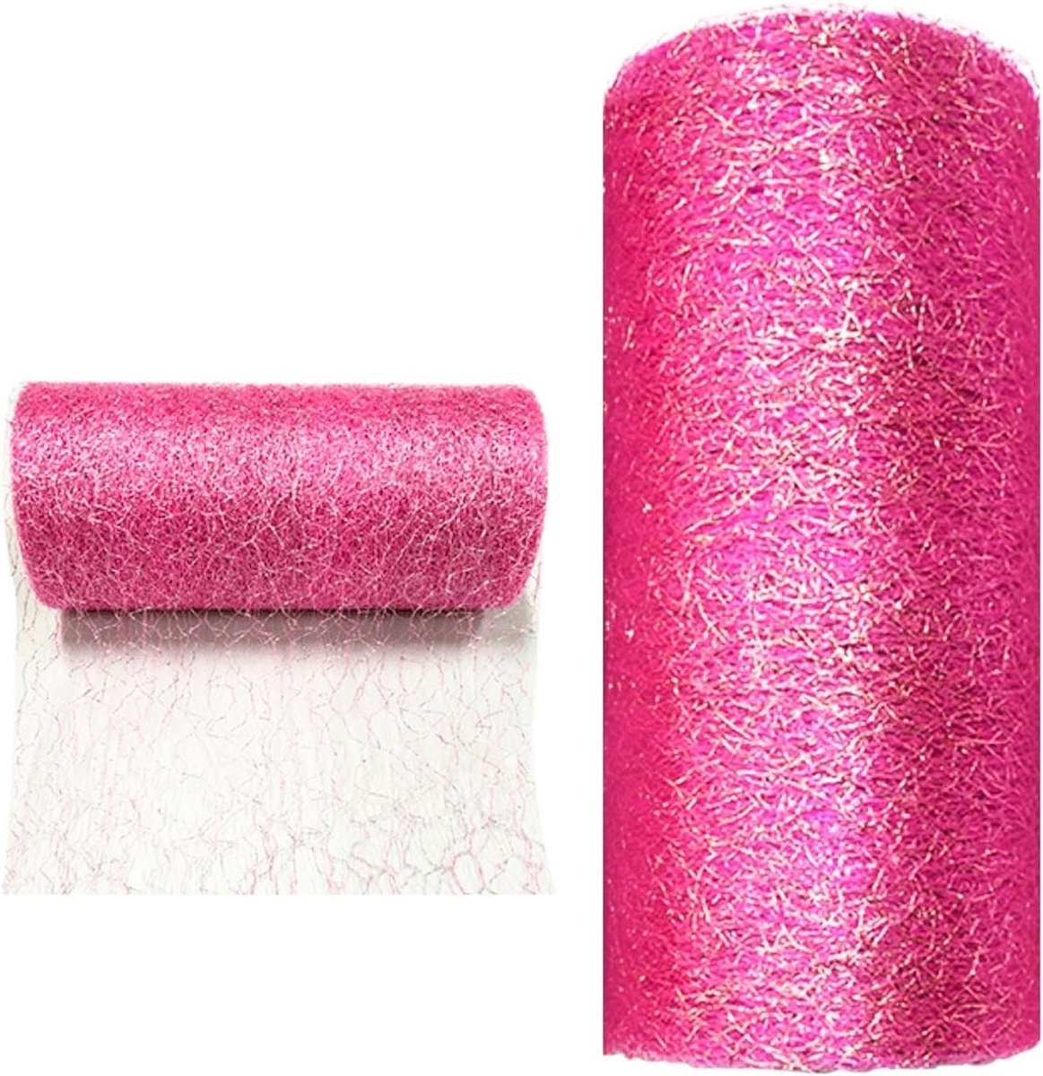 Decoratieve Tafellaken en Placemat, Perfect voor Bruiloften, Feesten en Doop, Roze Kleur, 100% Nylon, Handwasbaar, Tafelaccessoires