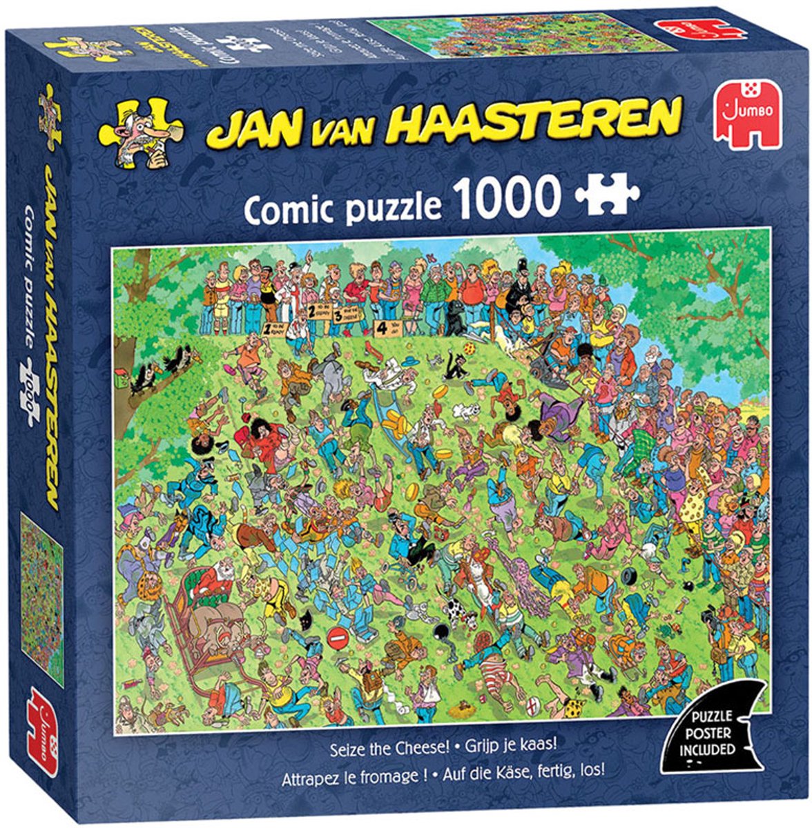 Jan van Haasteren - Grijp je kaas! - 1000 stukjes puzzel - Legpuzzel volwassenen — afbeelding 3