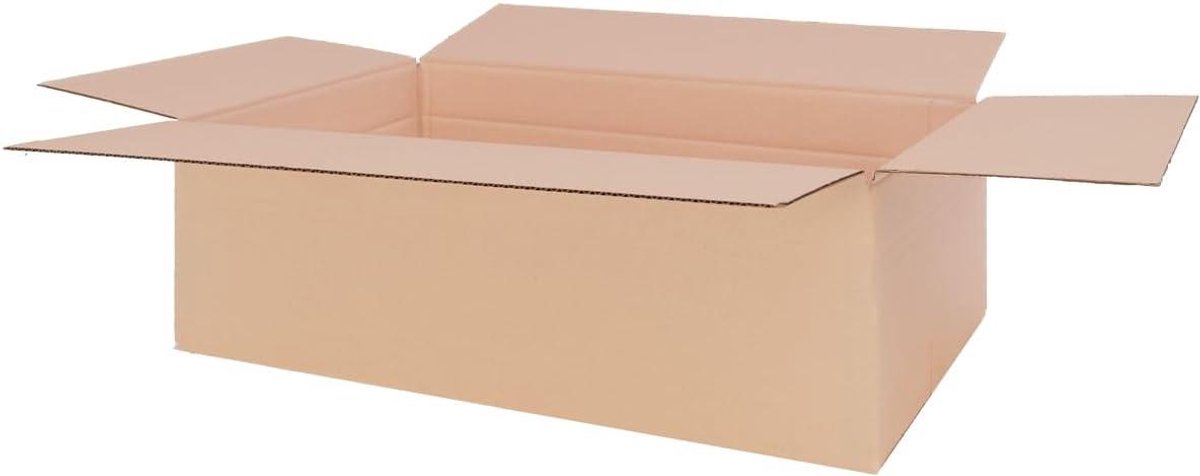 Verhuisdozen Vouwdozen - Verzenddozen Opslagdozen - Grote Goederen Versturen - Variabele Hoogte - 55 x 33 x 19.5 cm - Bruin