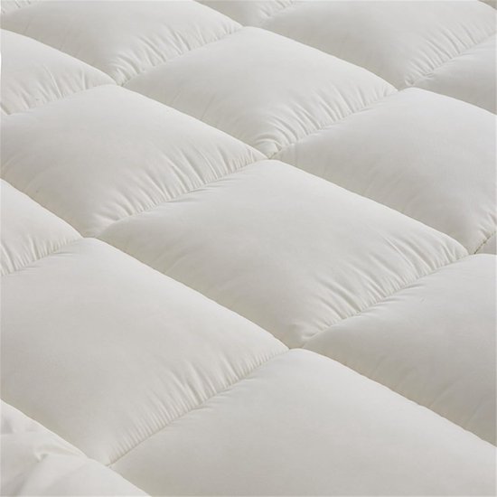 Opvouwbare Futonmatras - Gastematras Vloerbed - Ruimte Besparen - Aanpasbaar aan Lichaamsvorm - 90x200cm - Wit — afbeelding 3