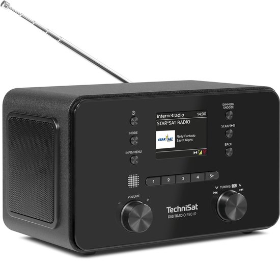 TechniSat Digitradio 550 IR - Stereo Internetradio Met DAB+, FM, WLAN, Bluetooth & App - 2x5W Luidsprekers - Incl. Afstandsbediening