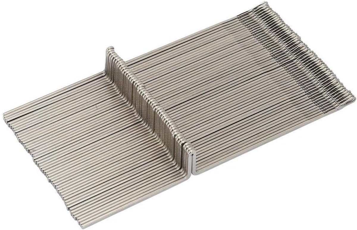 Set van 50 Stalen Breinaalden voor Breimachines - Duurzame Naalden voor Stoffen, DIY Creaties en Handwerk Accessoires (4.7" Lengte)