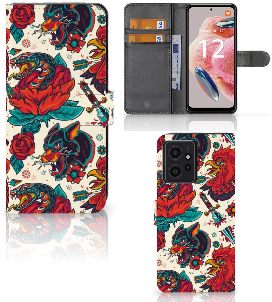 Telefoonhoesje met foto voor Xiaomi Redmi Note 12 4G Old Skool