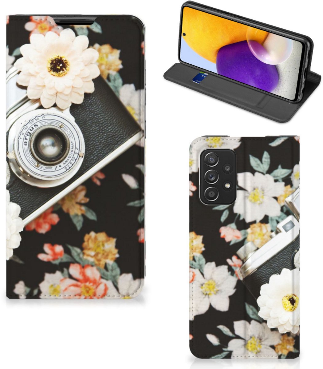 Samsung Galaxy A72 (5G/4G) Stand Case Vintage Camera
