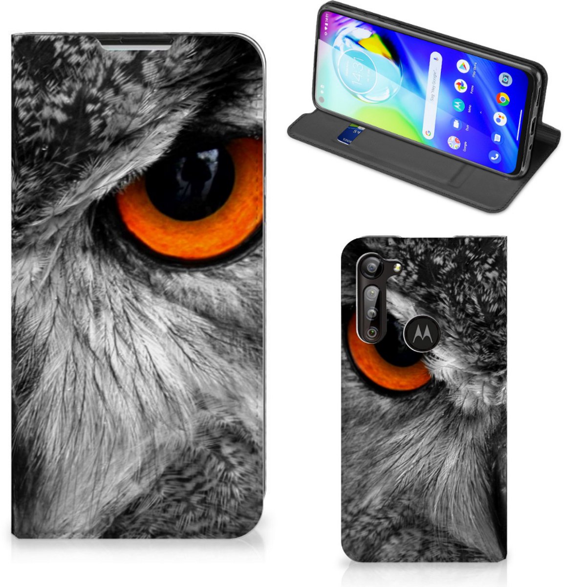 Motorola Moto G8 Power Hoesje maken Uil