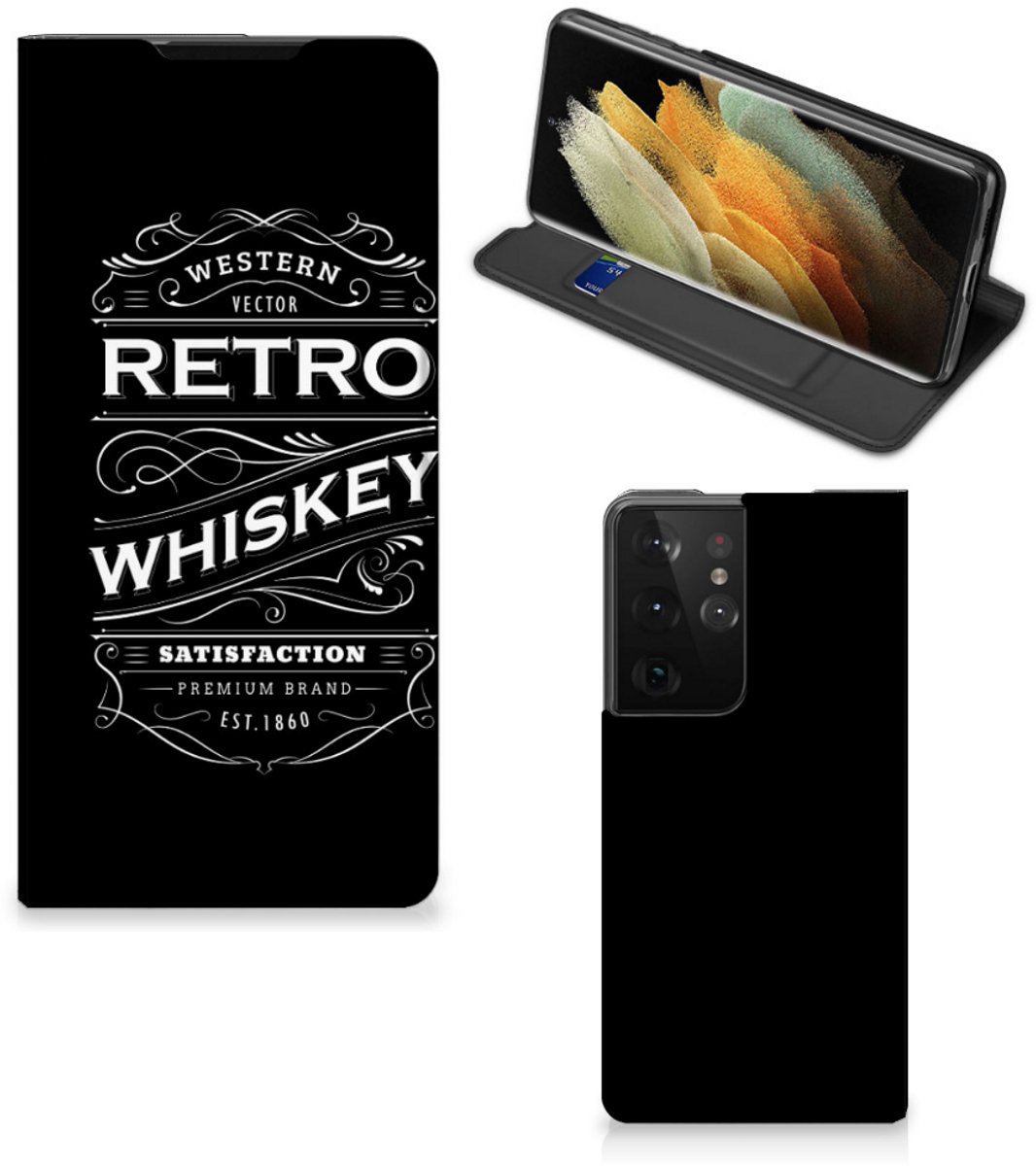Samsung Galaxy S21 Ultra Flip Style Cover Whiskey