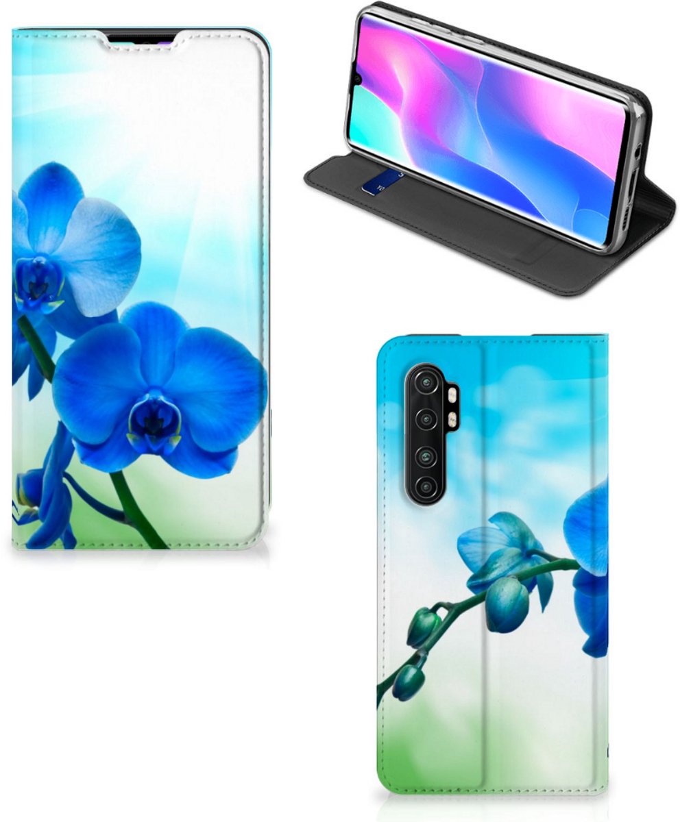 Xiaomi Mi Note 10 Lite Smart Cover Orchidee Blauw - Cadeau voor je Moeder