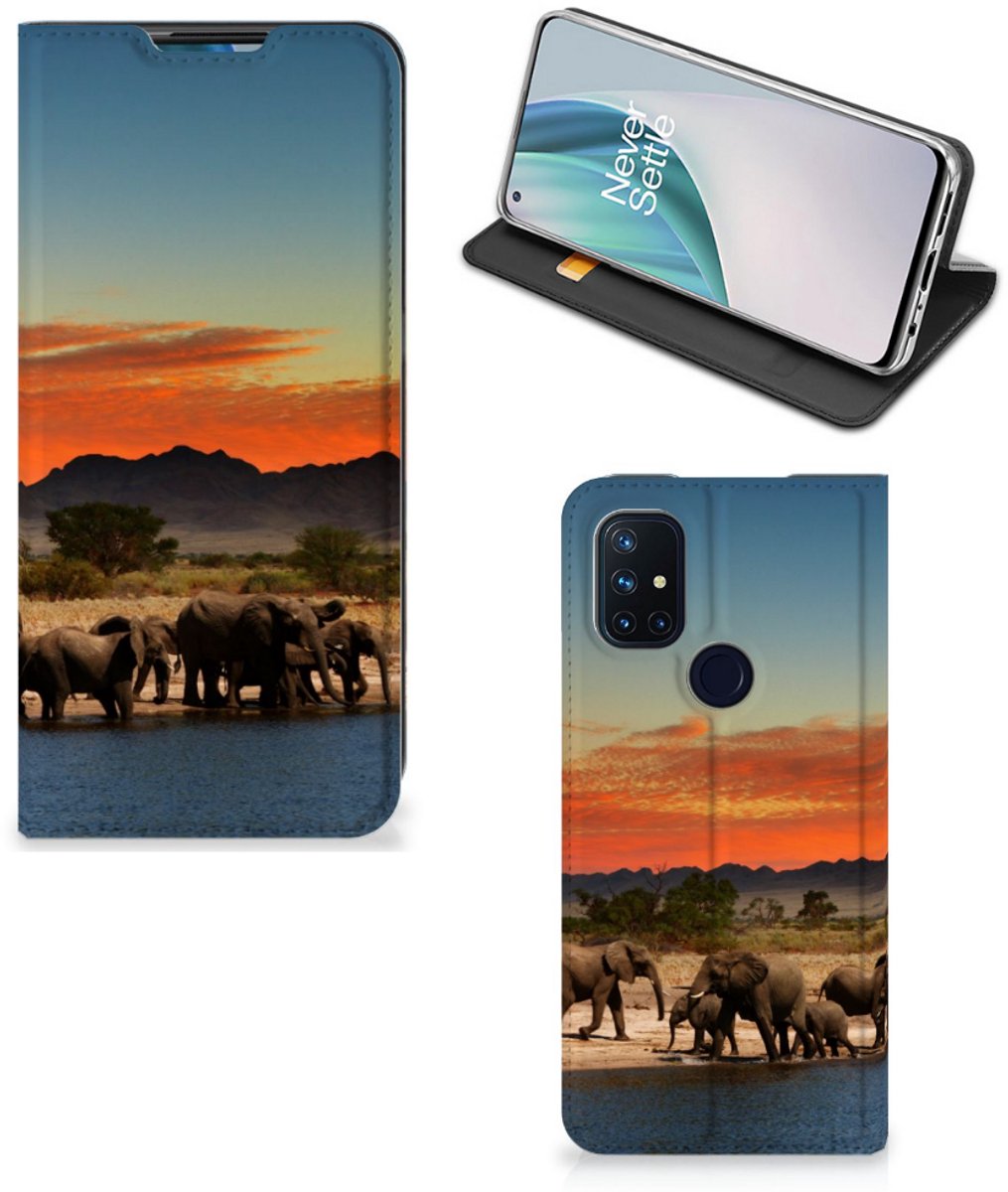 OnePlus Nord N10 5G Hoesje maken Olifanten