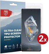 Rosso Protecteur d'écran Ultra Clear Duo Pack adapté à OnePlus 12R | Feuille de TPU | Case Friendly | 2 pièces