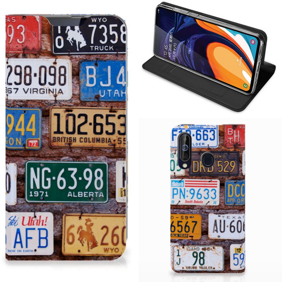 Samsung Galaxy A60 Stand Case Kentekenplaten