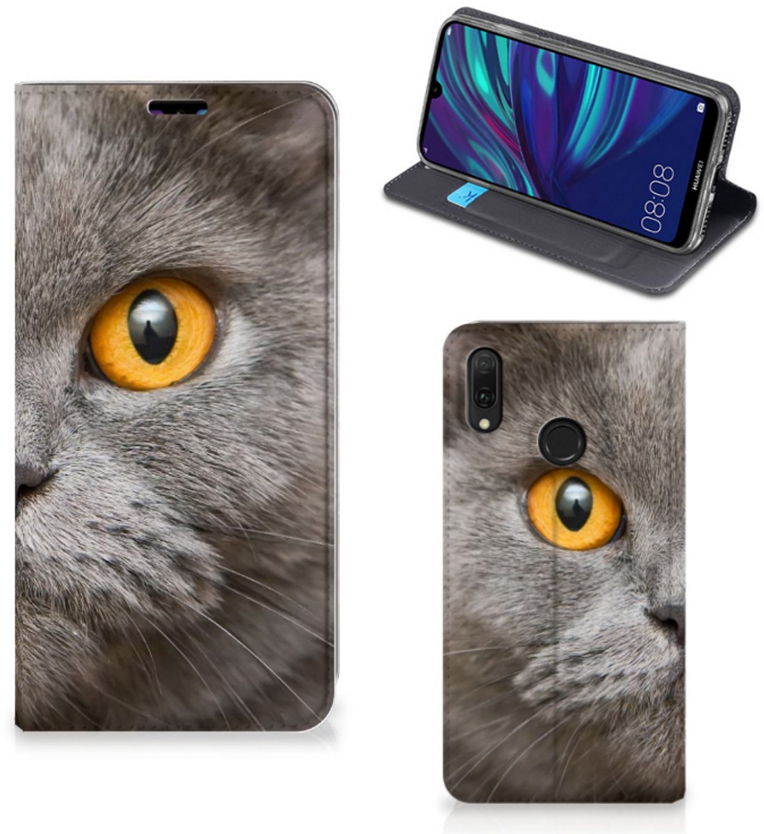 Hoesje maken Huawei Y7 hoesje Y7 Pro (2019) Britse Korthaar