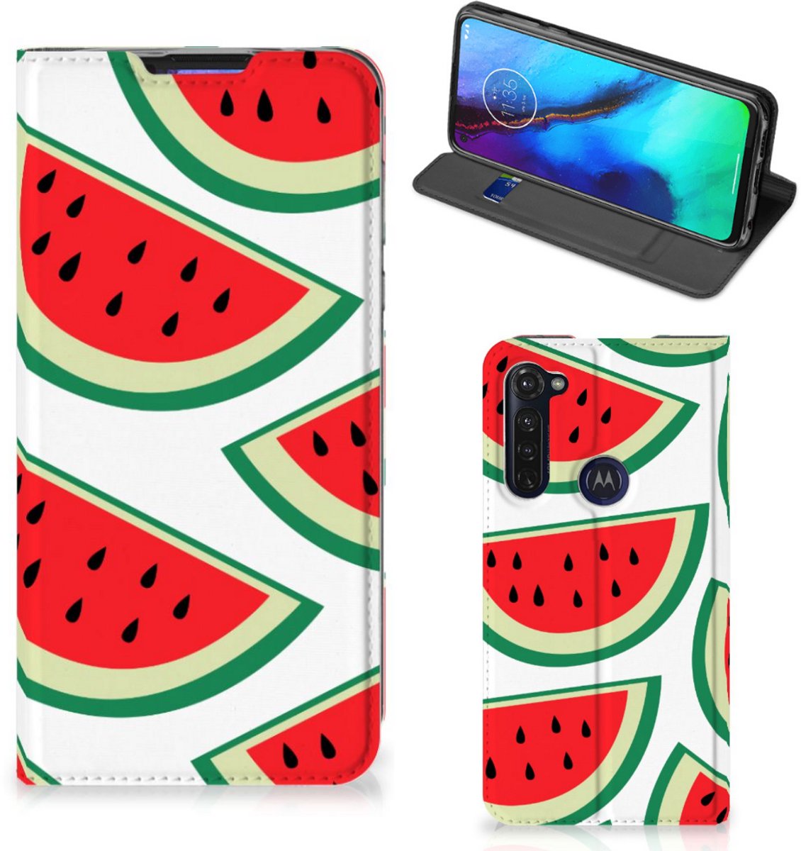 Motorola Moto G Pro Flip Style Cover Watermelons