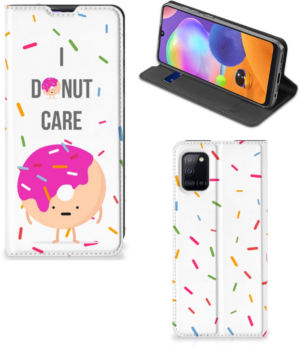 Samsung Galaxy A31 Flip Style Cover Donut Roze