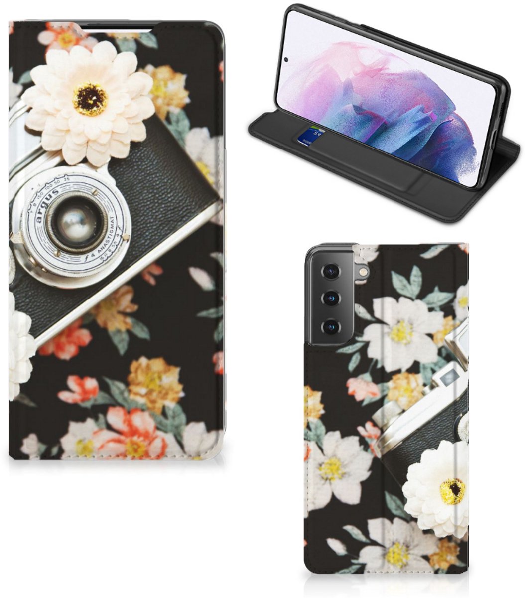 Samsung Galaxy S21 Plus Stand Case Vintage Camera