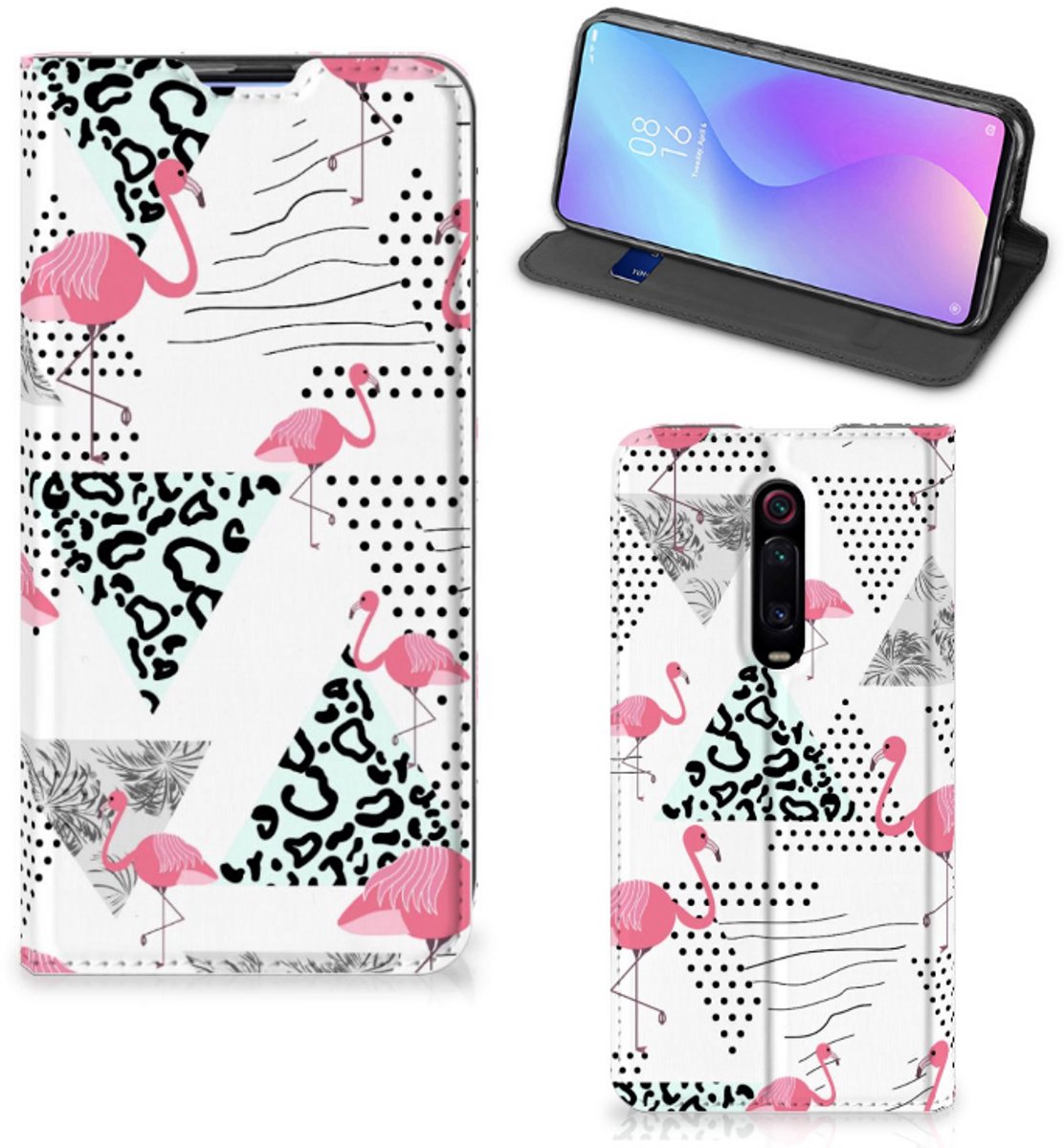 Xiaomi Mi 9T Pro Hoesje maken Flamingo Triangle