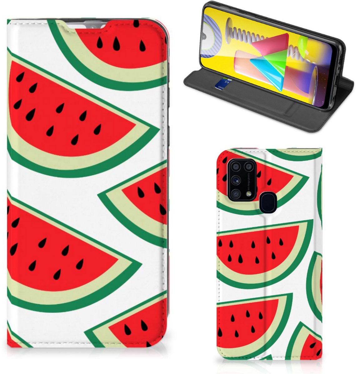 Samsung Galaxy M31 Flip Style Cover Watermelons