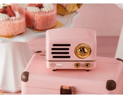 MUZEN OTR Metal - Draagbare FM-radio Bluetooth luidspreker 10 uur speeltijd - Bluetooth Speaker - Draadloze Speaker - Mini Bluetooth speaker - Draagbare speaker - Roze