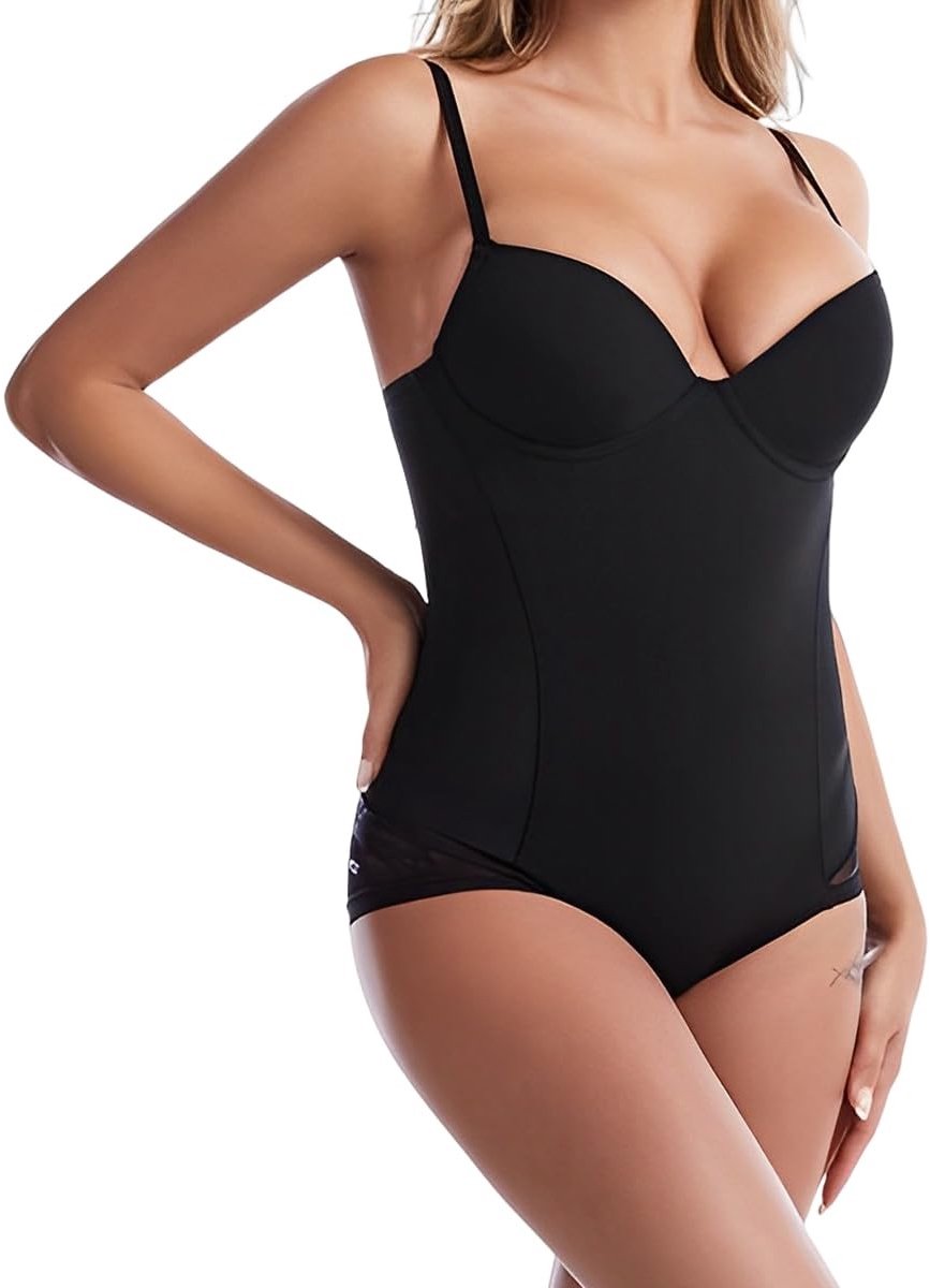 Allecto - Dames Shapewear Bodysuit - Tummy Control - Verstelbare Schouderbanden - Comfortabele Pasvorm - Ondersteunende Lingerie - Perfect voor Ond...